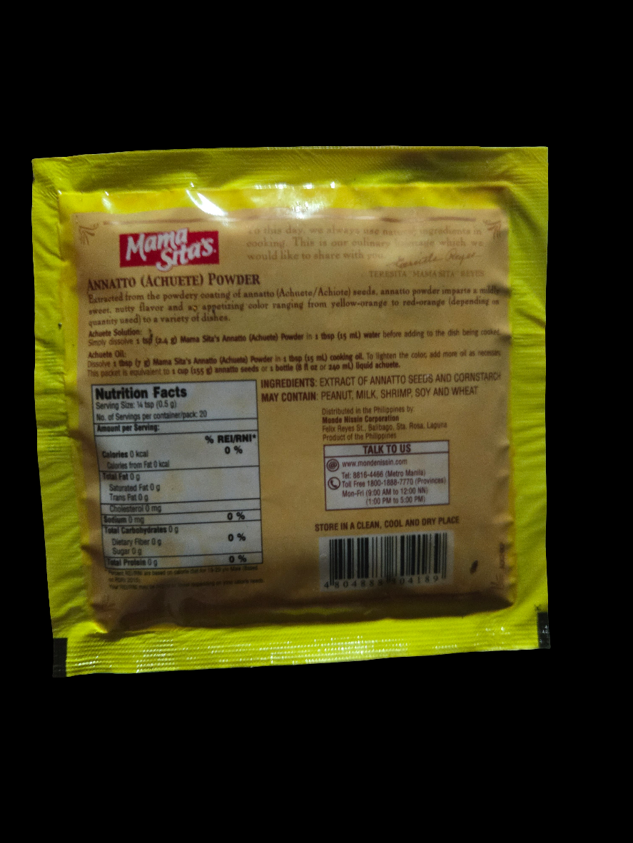 Mama Sitas Achiote Extract