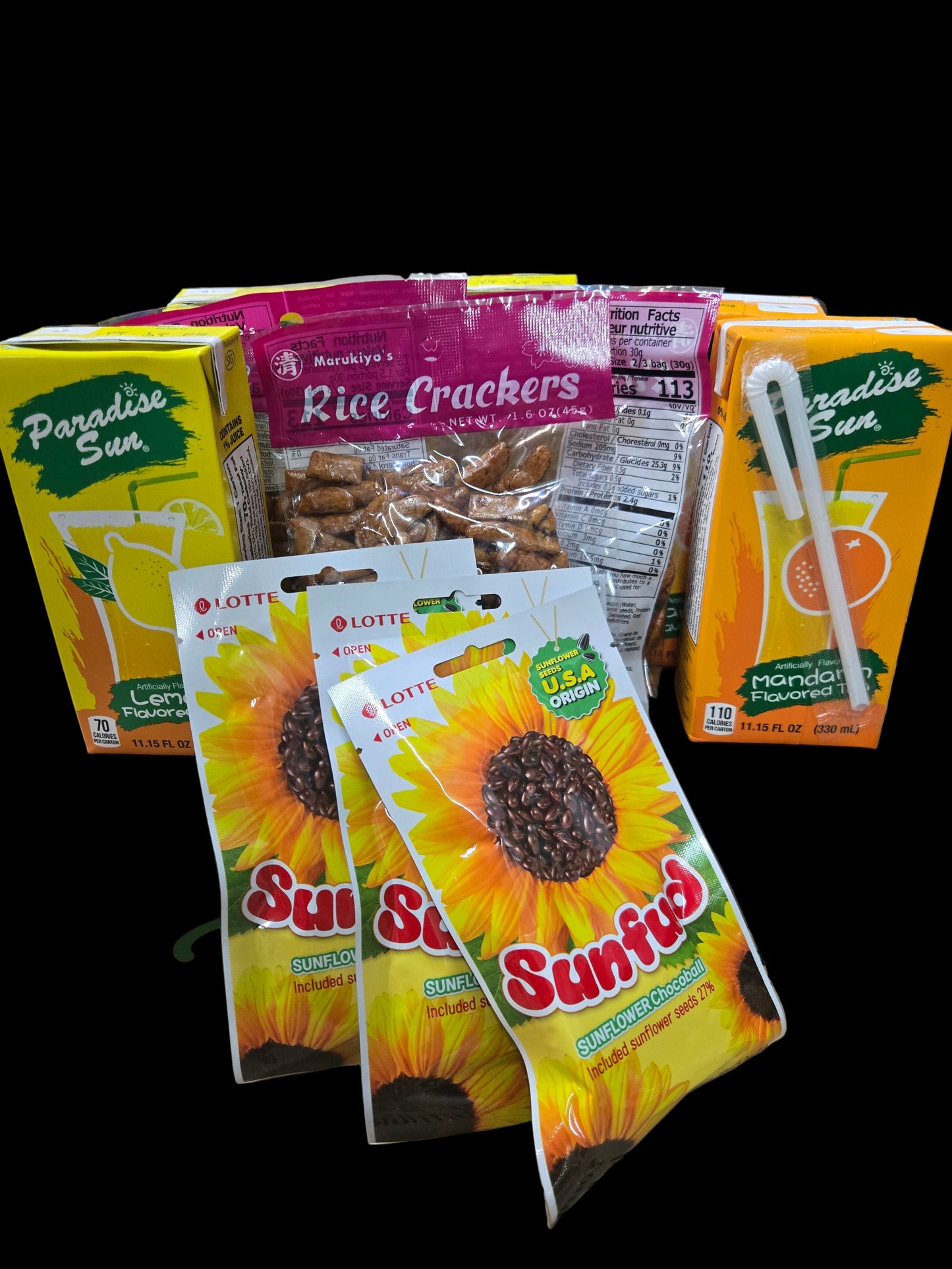 Assorted Snacks & Drinks