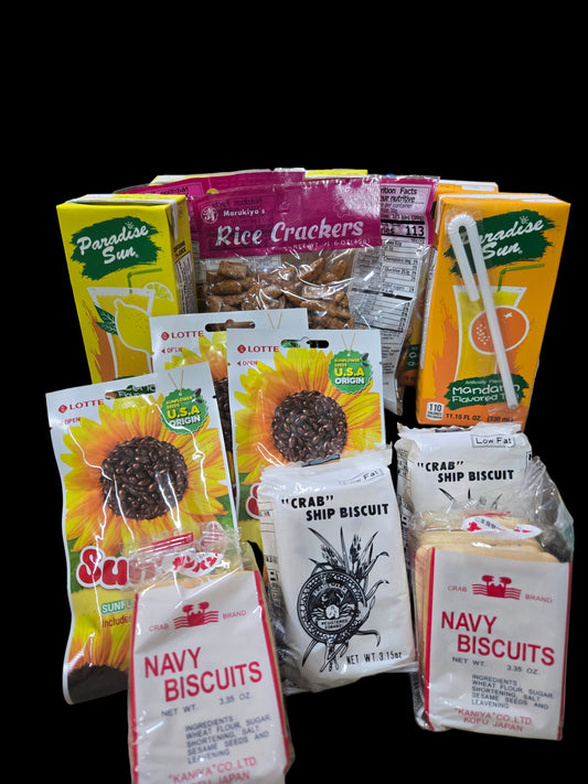 Assorted Snacks & Drinks